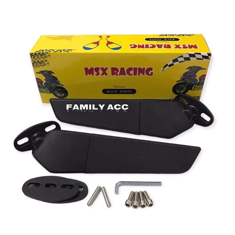 Spion Winglet Stealth MSX Racing Full CNC Universal Cbr 150r Ninja 250 Fi Cbr250rr R15 R25 R15v3 Nmax 155 Aerox Pcx 150/160 Adv 150/160