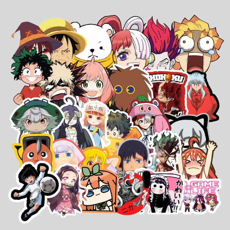 

STICKER ANIME MURAH RANDOM (WATERPROOF)