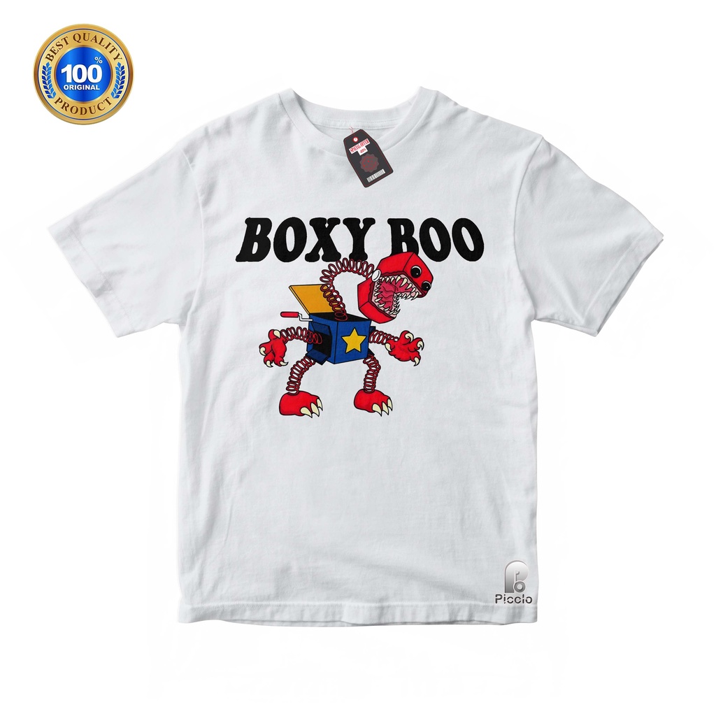 BAJU ANAK KAOS ATASAN ANAK MOTIF BOXY BOO UNISEX Bahan COTTUN (FREE NAMA)