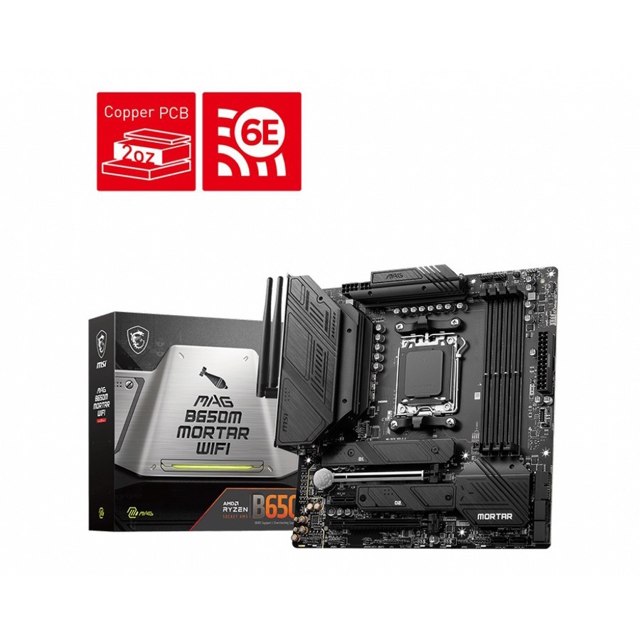 MSI MAG B650M MORTAR WIFI | Motherboard AMD B650 Ryzen AM5