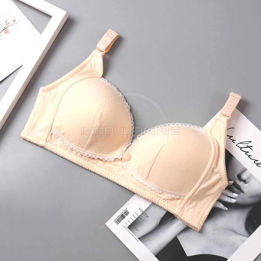 BIM-12 Bra Menyusui Tanpa Kawat Bra Menyusui Kancing Depan BH Menyusui Bayi Pakaian Dalam Wanita Cewek Perempuan Nursing Bra Maternity Bra