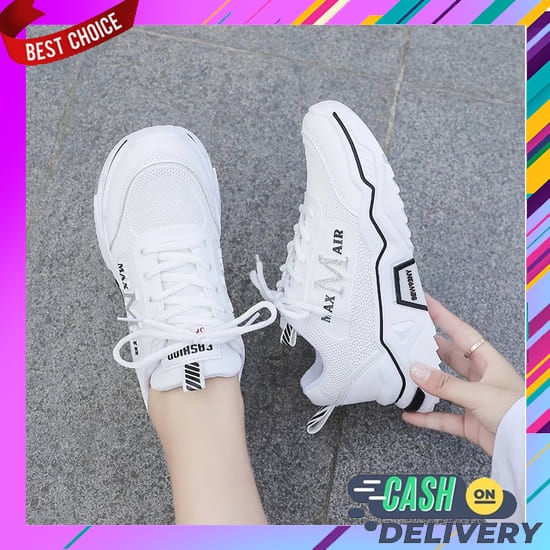 Sneakers Wanita Sepatu Keren Sekolah Polos Remaja Ootd Dewasa Sneaker Anak Perempuan Laki Asli Korea