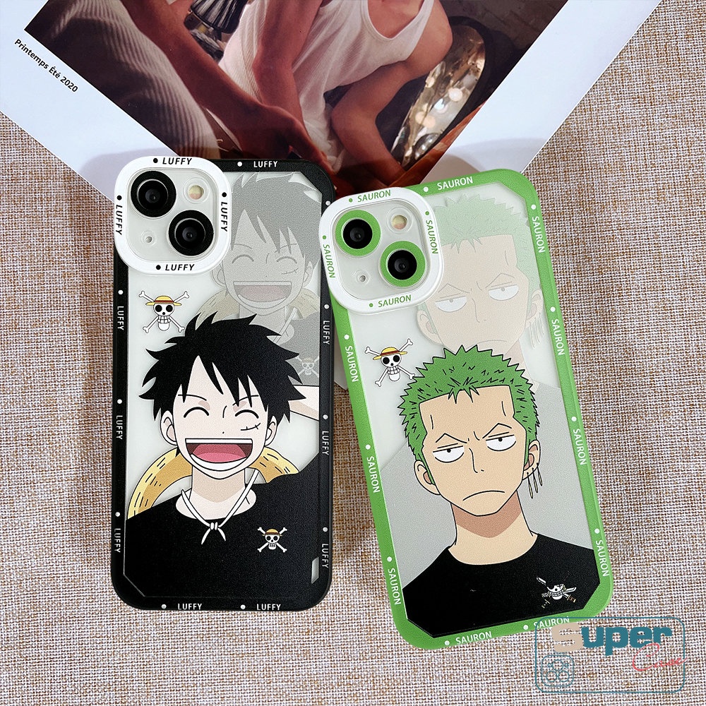 Redmi A1 9 9T 10 9C 10A 10C 9A Note 10 11s 10s 9 11 11Pro Plus 8 9 Pro 9s 10 Pro Max Note POCO F4 X3 Pro M3 X3 NFC Kartun Anime One Piece Luffy Zoro Soft Cover