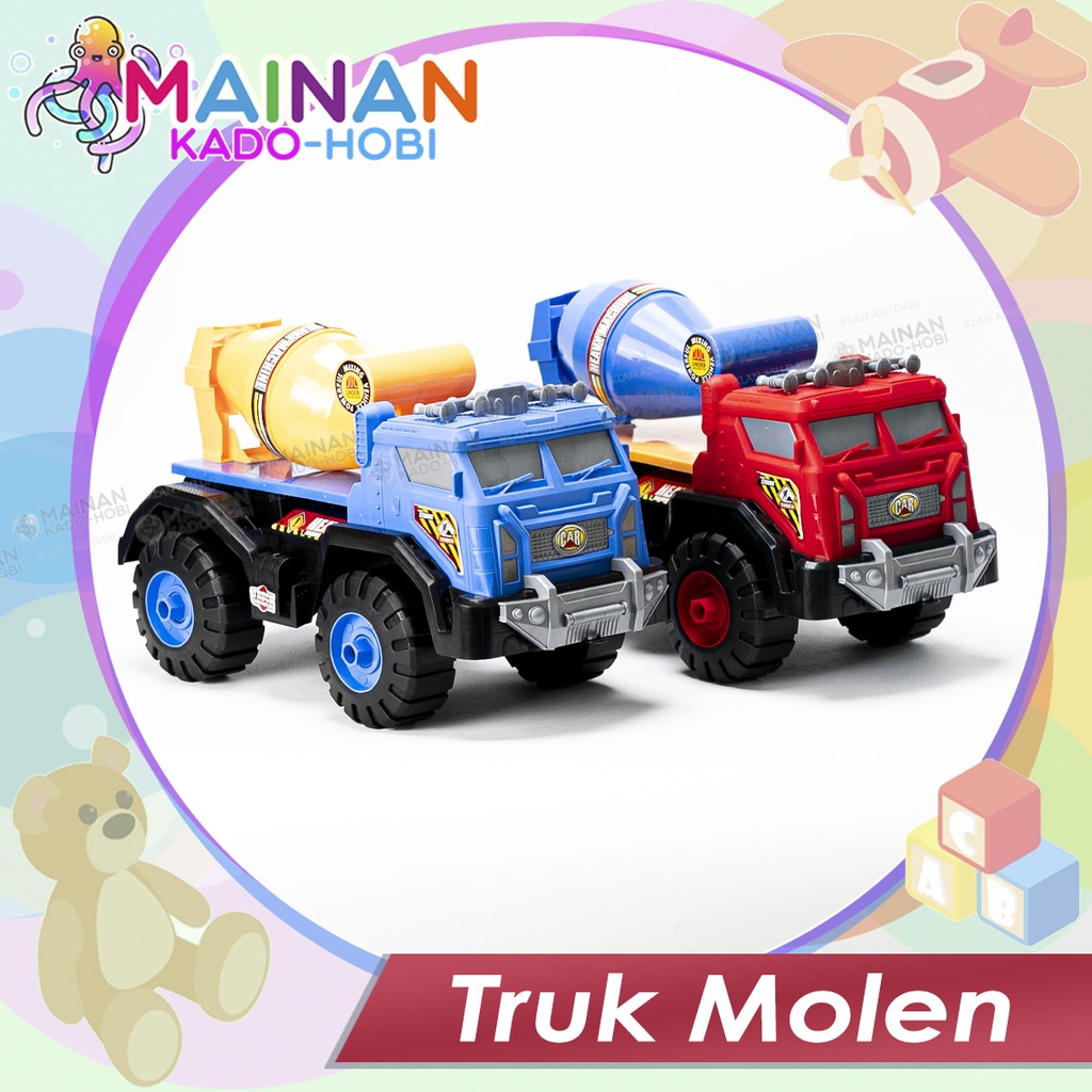 MAINAN ANAK DIECAST MINIATUR MOBIL KONSTRUKSI TRUK MOLEN