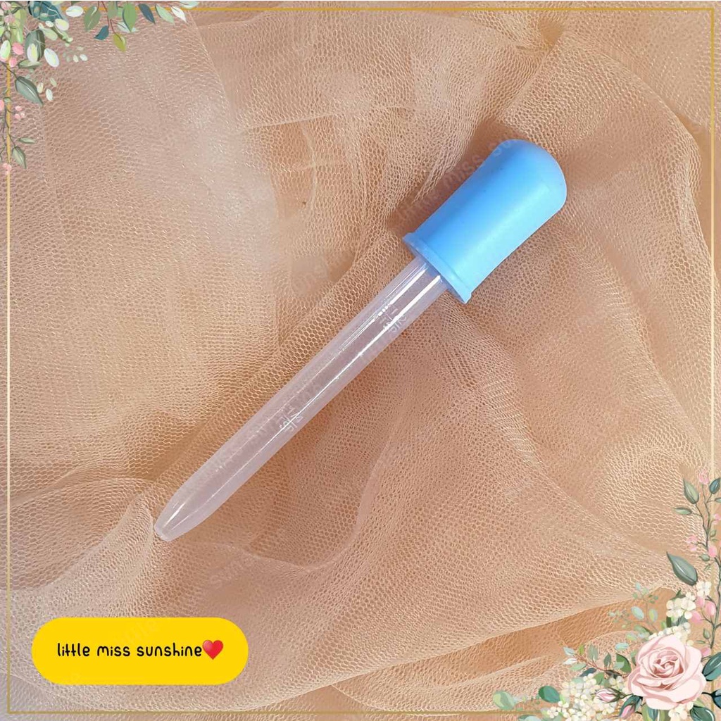 Pipet 11cm Handle Rubber Besar 5ml Kecil 2,5ml  Food Grade Baby Pipet Takaran Plastik Plastic Pipette Alat Laboratorium Transfer Cairan Tetesan Pemindah Pengambil Cair Liquid Perlengkapan Peralatan Sedot Penyedot Tools Grosir Termurah Little Miss Sunshine