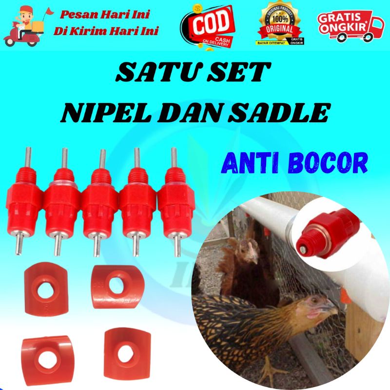 Nipple Drinker Ayam Petelur A7 Alat Tempat Botol Minum Ayam Unggas KENBI123
