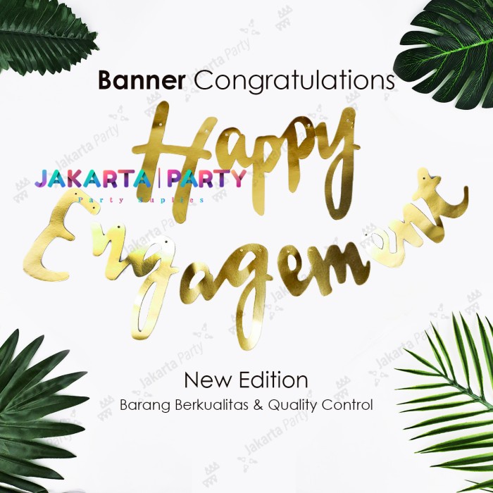 Banner Engagement Latin Gold / Baner Engagement Latin