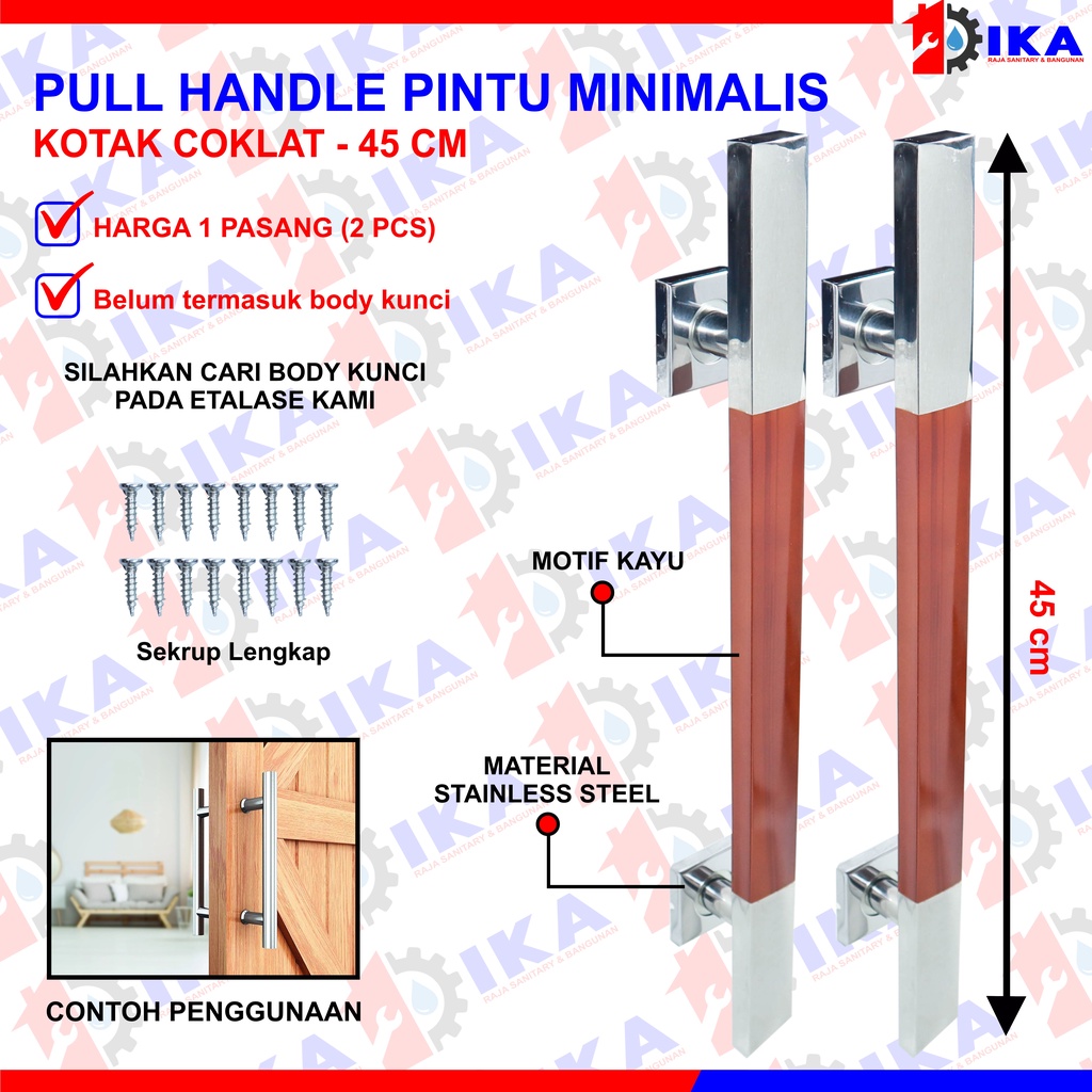 HANDLE PINTU RUMAH JUMBO 45 CM STAINLES TARIKAN PINTU RUMAH GAGANG MINIMALIS ANTI KARAT MEWAH CAKEP