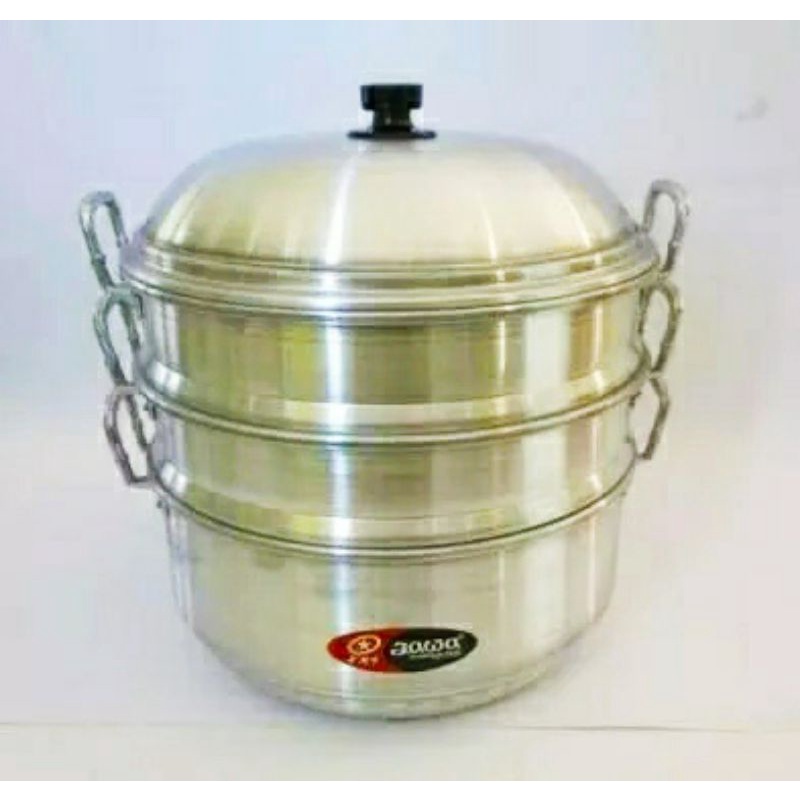 [ ⭐FREE ONGKIR⭐ ] Langseng Aluminium Jawa Maspion 40 susun 3 kukusan steamer tebal food grade ⭐♥️