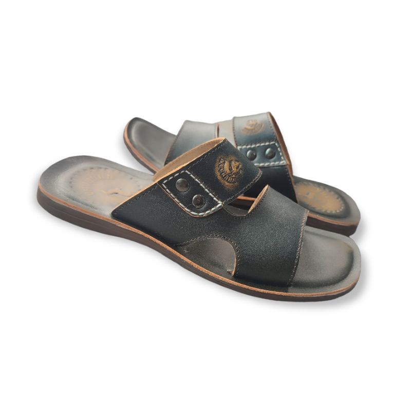 Sandal pria casual kulit asli terbaru