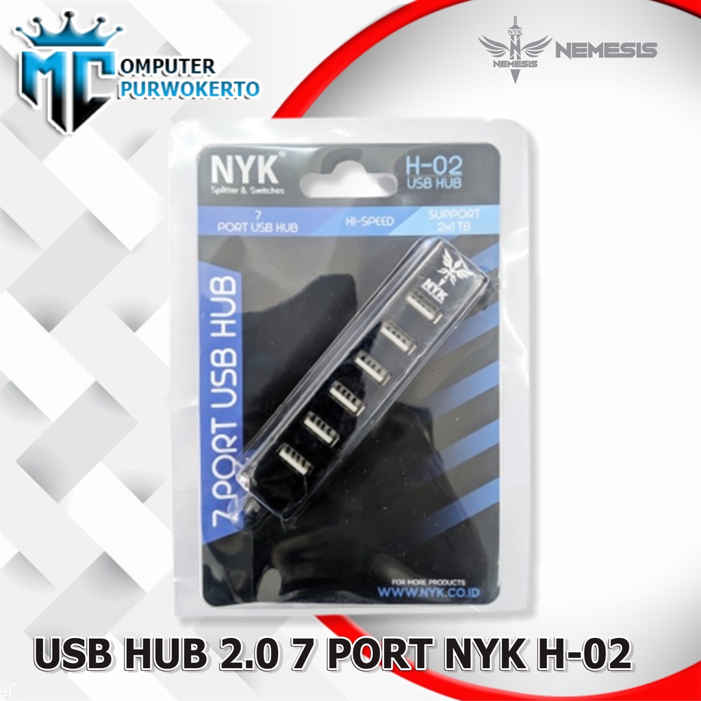 Usb Hub 2.0 7 Port Nyk H-02