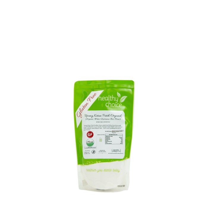 

Healthy Choice Tepung Ketan Putih Organik 250gr