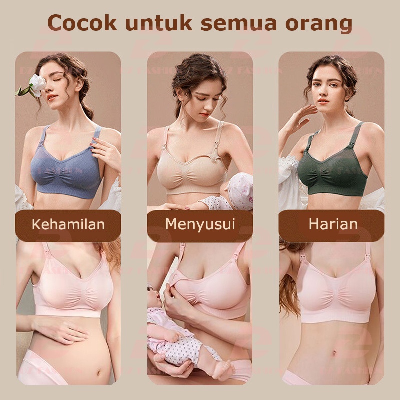 Bra Menyusui Jumbo Seamless Nursing Bh Tanpa Kawat Bahan Katun Maternity Bra Push Up Busa Hamil 937