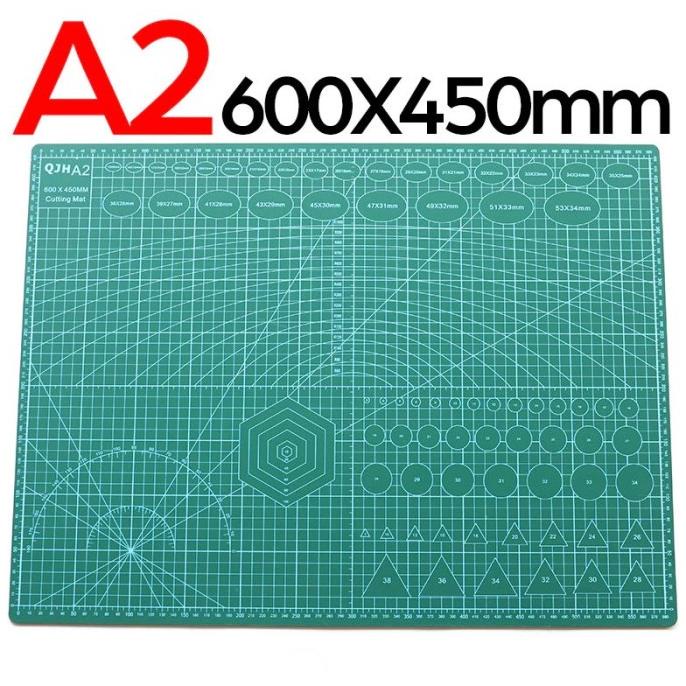 

Terlaris QJH Work Cutting Mat Pad A2 60 x 45 cm - QJ4 - Green Termurah