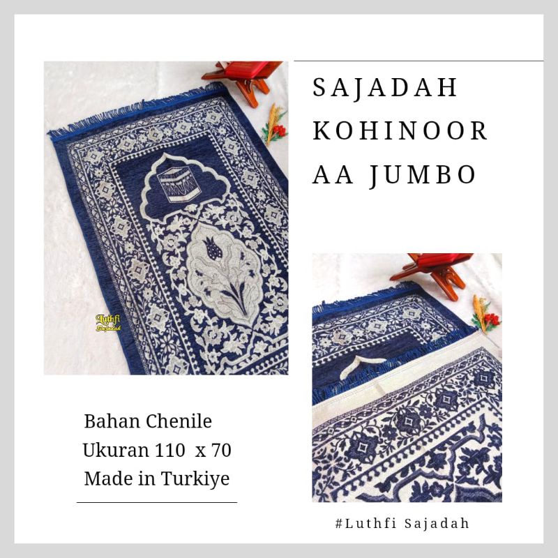Sajadah Traveling Jumbo Kohinoor Aa Chenile Kepang