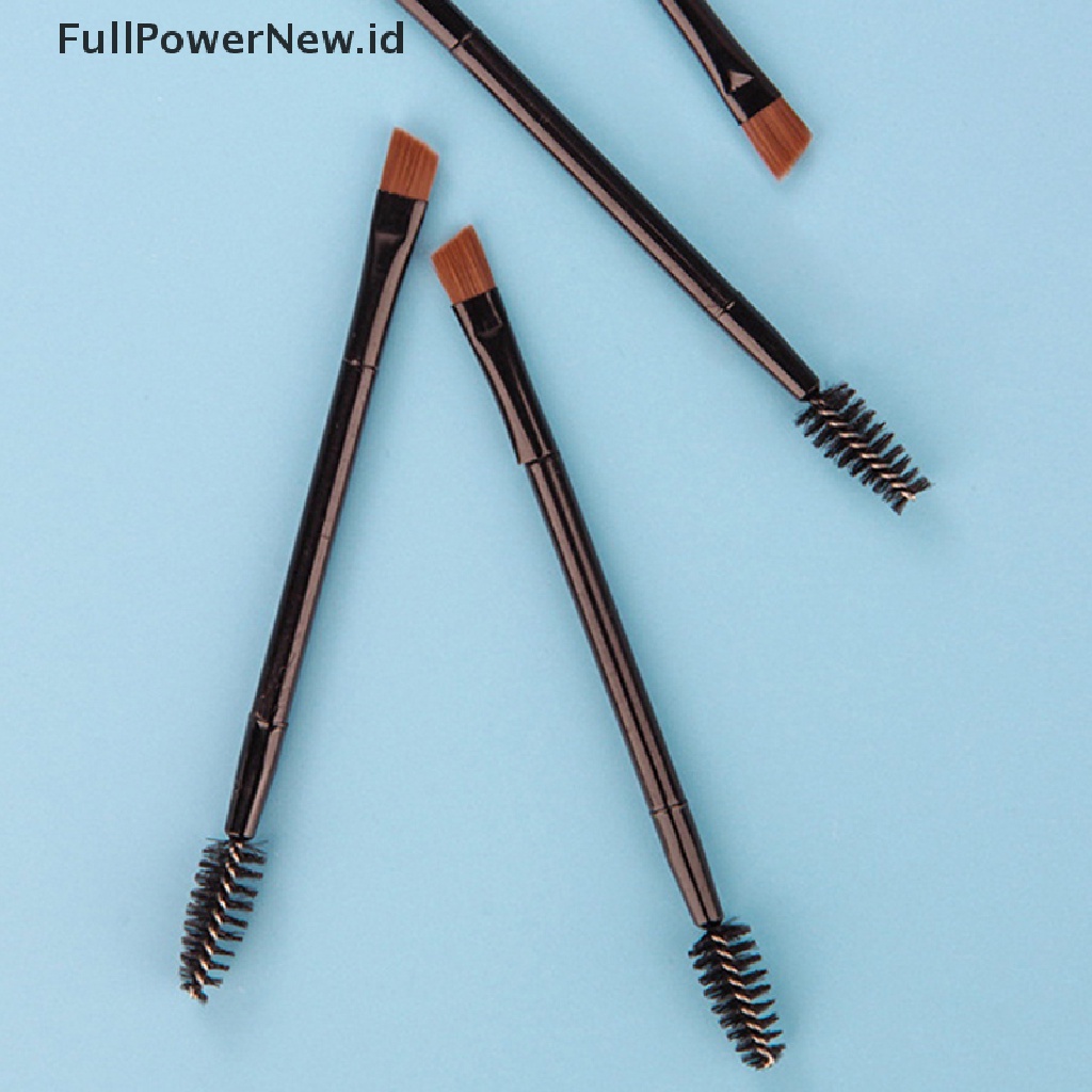 Power 10 Pcs Double Head Sikat Alis Sisir Eyeshadow Bubuk Eyeliner Makeup Brush ID