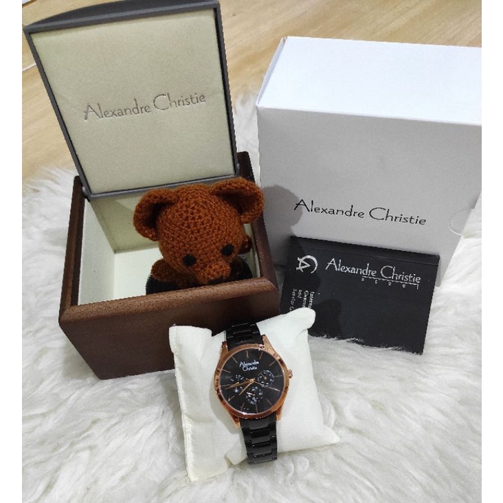 JAM TANGAN ALEXANDRE CHRISTIE AC 2915 / AC2915 GOLD BLACK ROSEGOLD