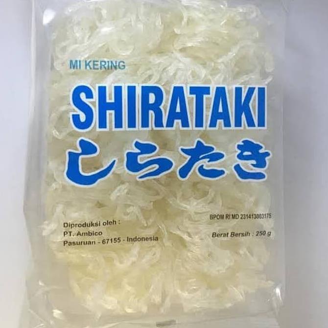 

[BAYAR DITEMPAT] Dry Shirataki - Mie Kering isi 10 pcs 250g