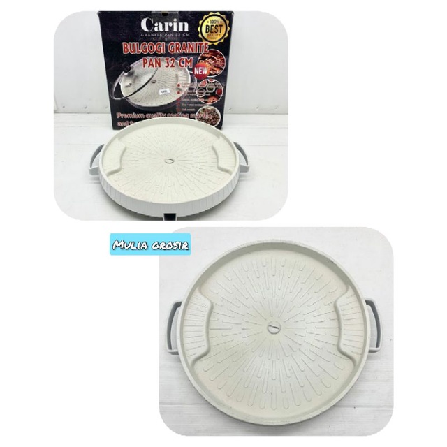 Grill Pan Granite Carin Bulgogi 32cm Tanpa Tutup