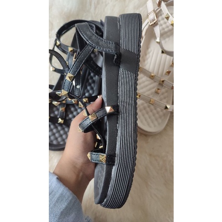 Sandal Platform Stud Ankle Strap Valentino alike kode A08 (36-40)