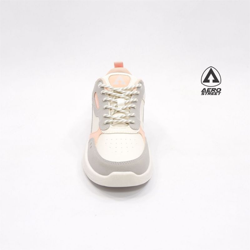 Aerostreet 37-40 jisoo Putih Natural Peach - Sepatu Sneakers Casual Sport Pria Wanita Aero medan