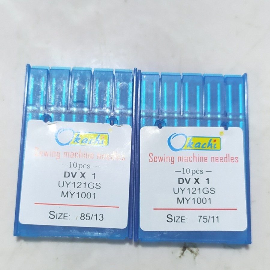 Jarum jahit mesin kam okachi DV x 1  size 11 dan DV x 1 size 13