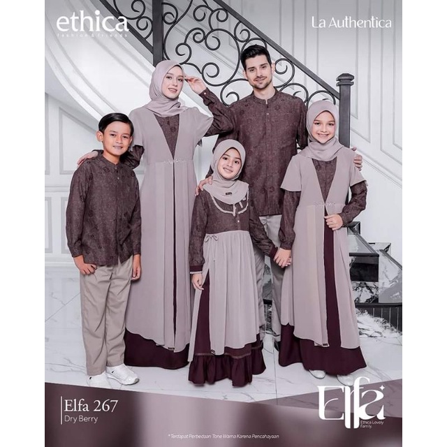 Ethica | Kagumi Elfa 267 Dry Berry Sarimbit Keluarga