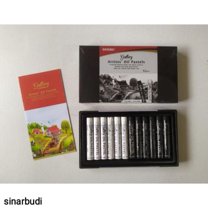 

crayon greebel artist putih dan hitam isi 12 warna