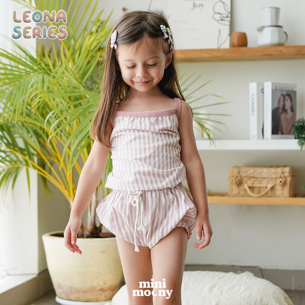 Mini Moony Leona Series Sleveless Romper Short Set