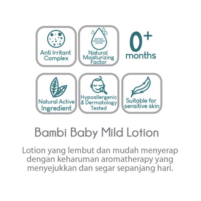 Bambi Baby Mild Lotion 100ml (Tube)