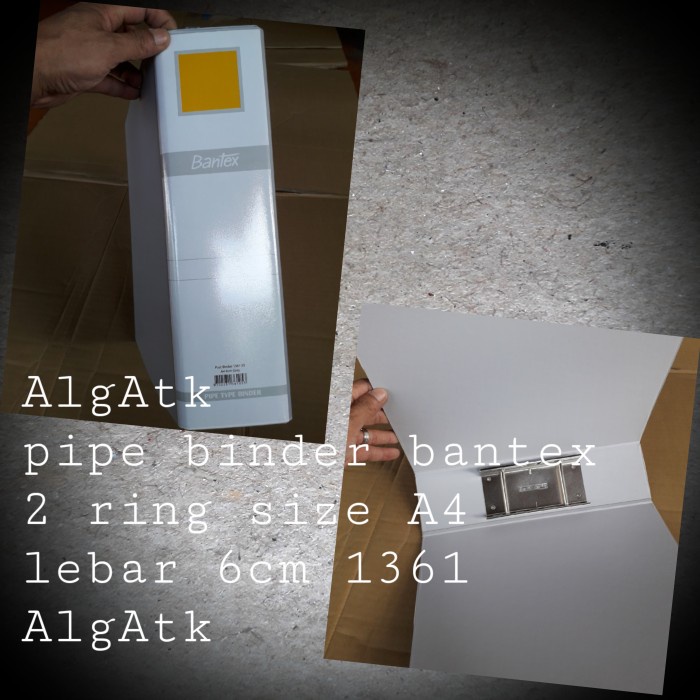 

POST PIPE BINDER 2 RING BANTEX SIZE A4 LEBAR 6CM. 1361 GREY.