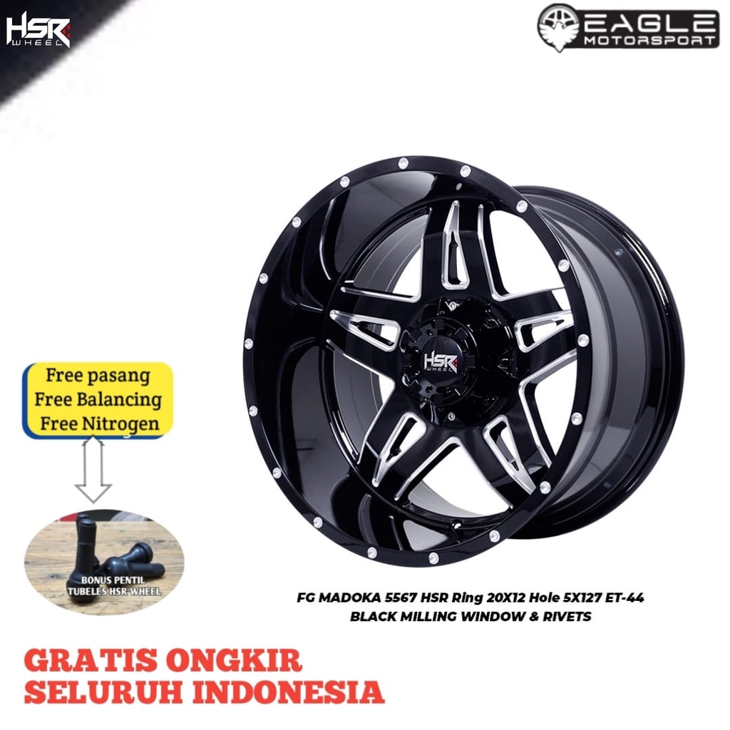 VELG MOBIL R20 RING 20 VELG MOBIL RUBICON HSR WHEEL FG MADOKA