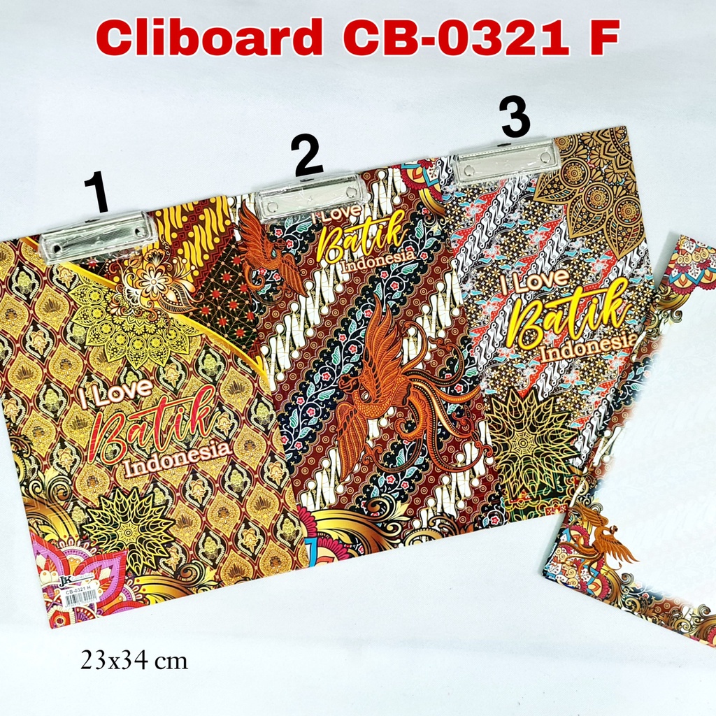 

Clip Board / Papan Jalan / Papan Ujian + White Board Batik