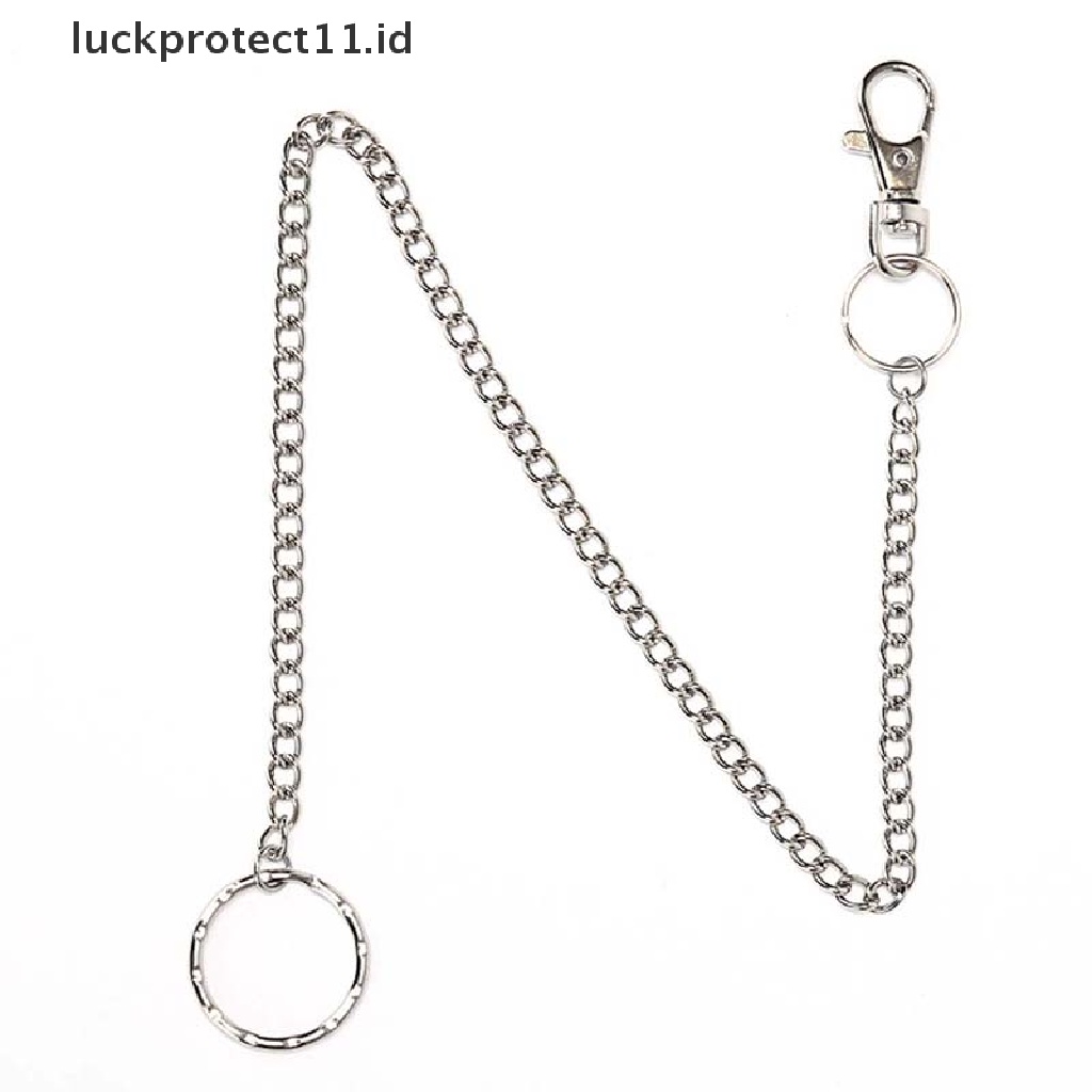 /Fashion Hot// Fashion// 38cm Dompet Belt Ring Klip Rantai Punk Celana Hipster Jean Gantungan Kunci Keyring.