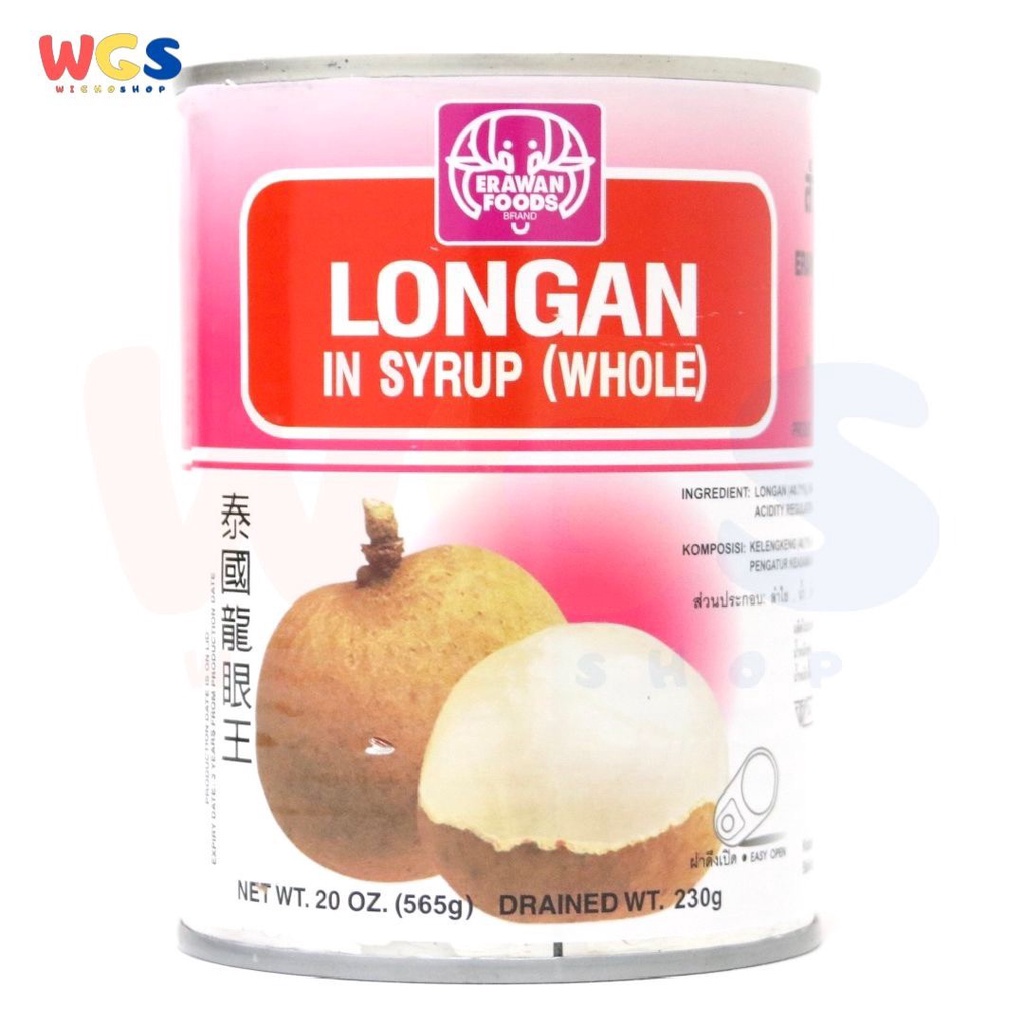 Erawan Longan Syrup Whole 565 gr - Buah Longan Syrup