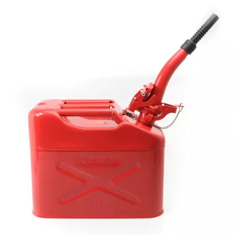 Jerigen Bensin Solar Metal Fuel Jerrycan 10 Lt