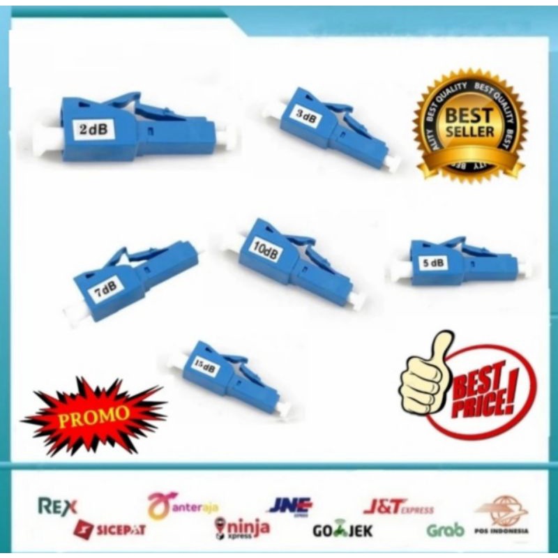 Attenuator LC Fiber Optic Single Mode