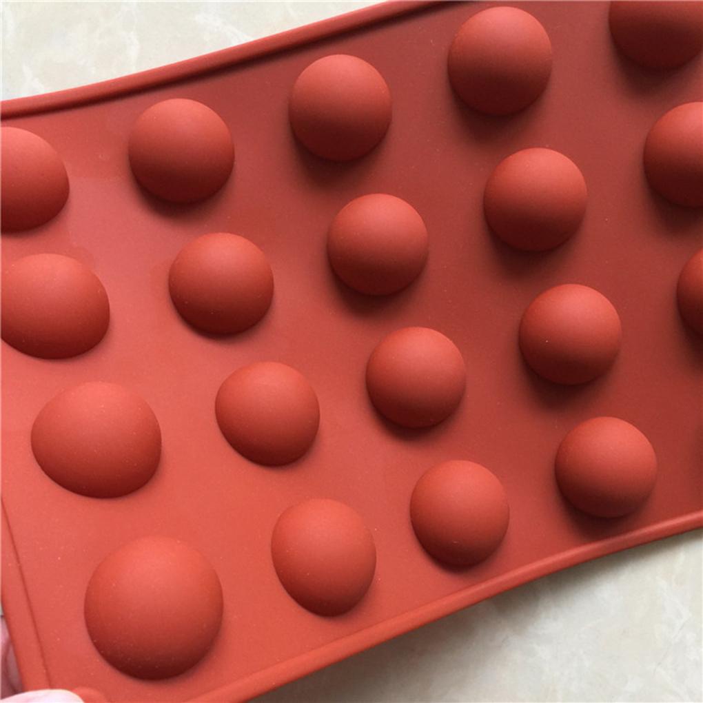 Cetakan Kue Setengah Bola Cetakan Kue DIY Silicone Tray Untuk Ice Ball Coklat Jelly Lilin Alat Baking