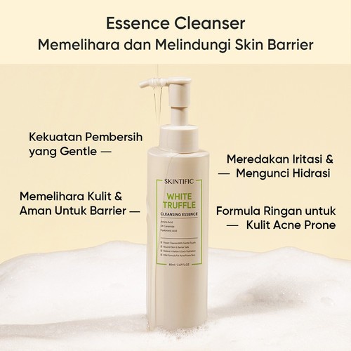 SKINTIFIC White Truffle Cleansing Essence Cleanser Serum 80ml / 80 ml [BPOM]