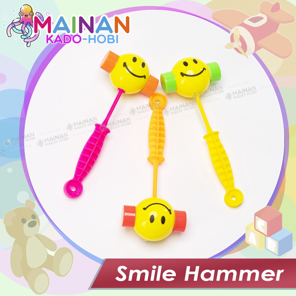 MAINAN ANAK BABY PUKUL GOYANG PALU HAMMER KARAKTER SMILE