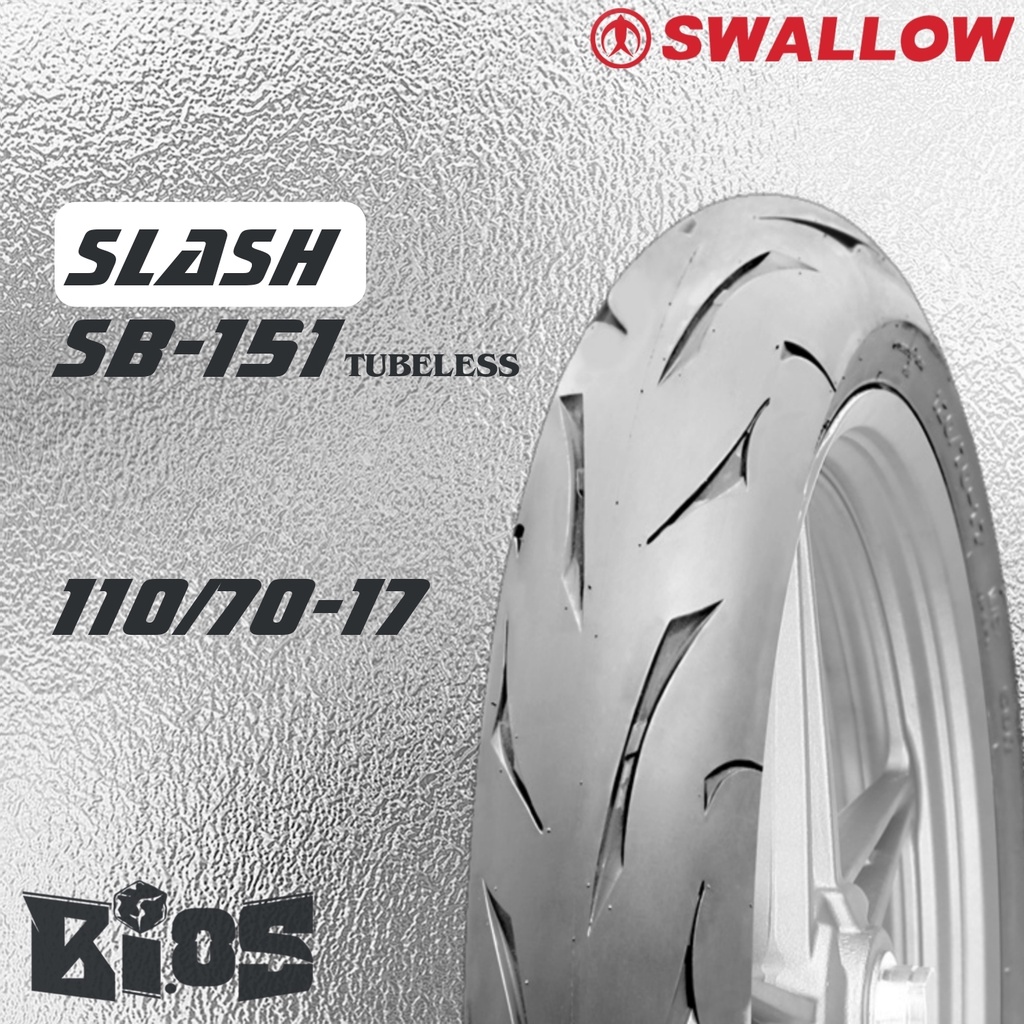 SWALLOW SLASH SB-151 BAN TUBELESS RACING SOFTCOMPOUND RING 17 BAN SPORT MOTOR SUPERMOTO R15 GSX