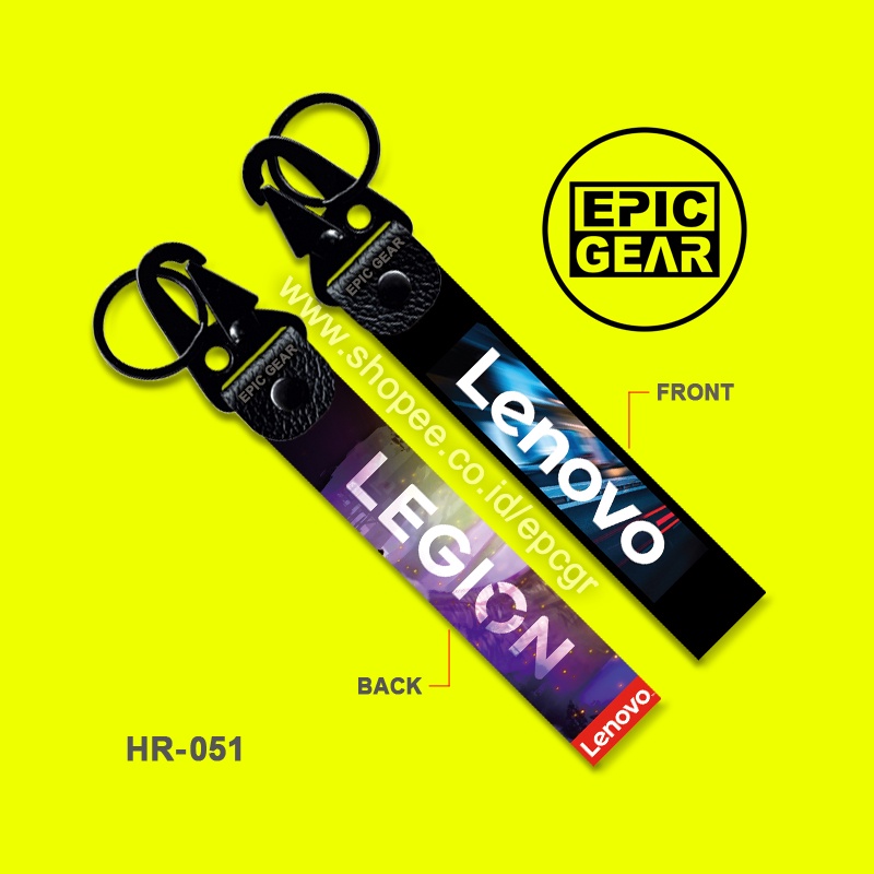 HIGH QUALITY GANTUNGAN KUNCI LOGO LENOVO LEGION PREMIUM KEYCHAIN TAGS SEPEDA MOTOR MOBIL LUGGAGE TAS