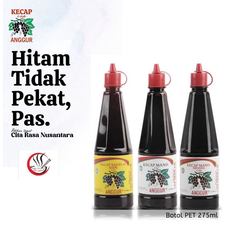 Jual KECAP CAP ANGGUR MANIS Botol 275ml Seng Lie Asli | Shopee Indonesia