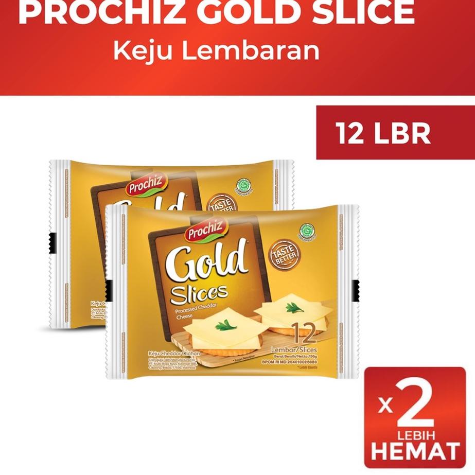 

(COD )NEW_PRODUCT Keju PROCHIZ Gold Slices 12's x2