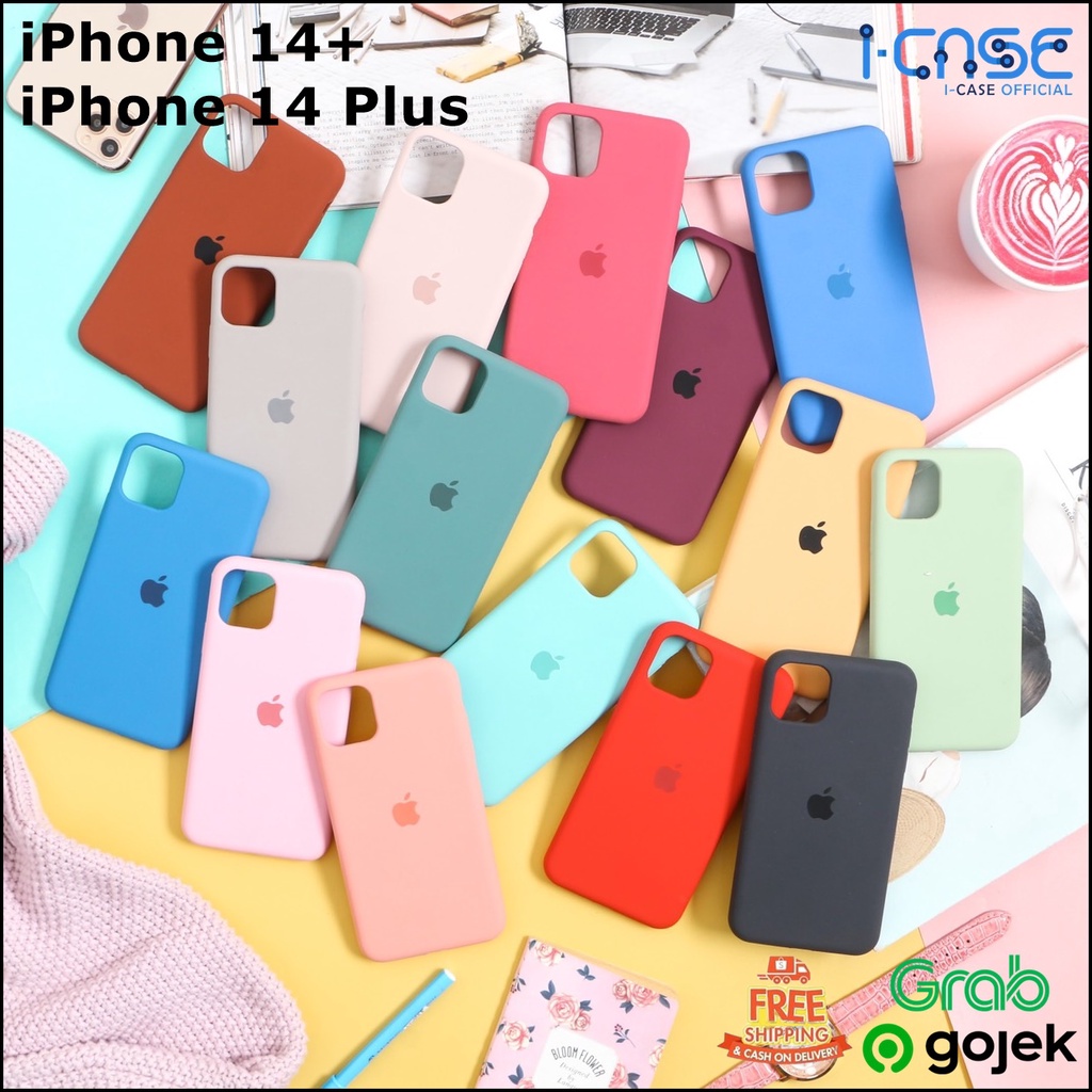 Premium Silicone FullCover Soft Case for iPhone 14 PLUS PROMAX