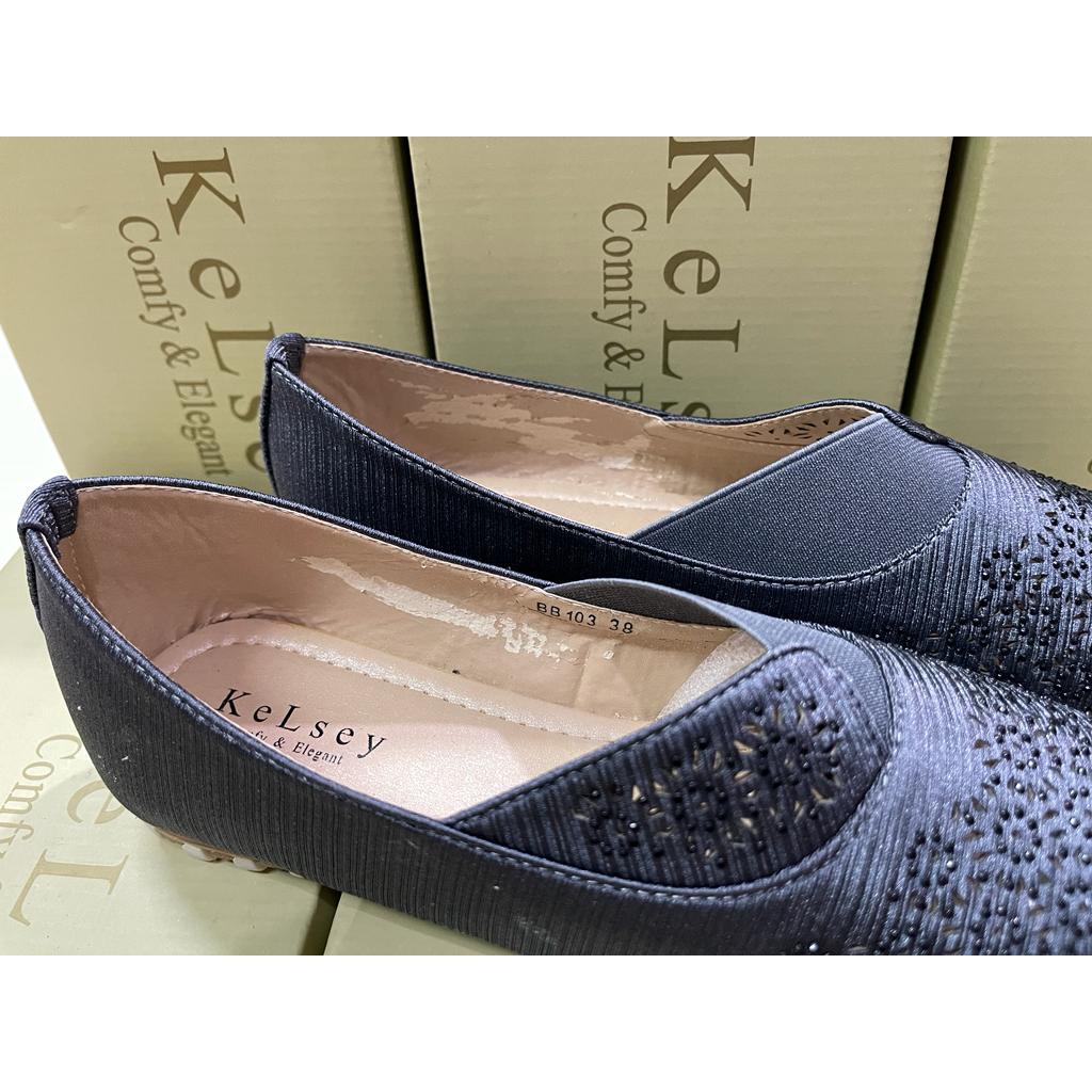 (GRATIS ALAS KAKI) NICOLE SEPATU FLAT SHOES WANITA  KELSEY BB103