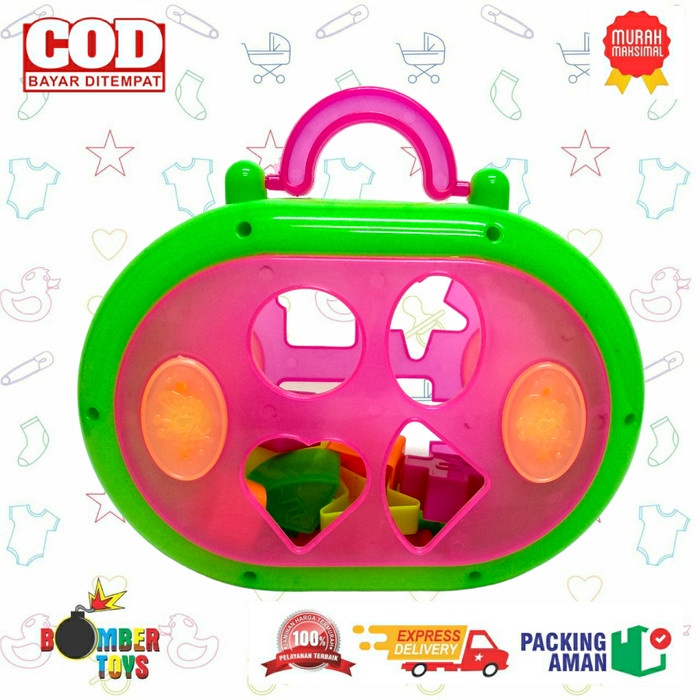 MAINAN ANAK PUZZLE TAS BLOCK EDUKASI KREATIF MOTORIK MONTESSORI SNI