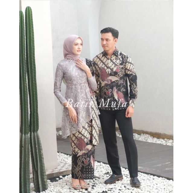 SET COUPLE KEBAYA ZARA SERIES MAUVE | KEBAYA MODERN KEBAYA LAMARAN TERBARU