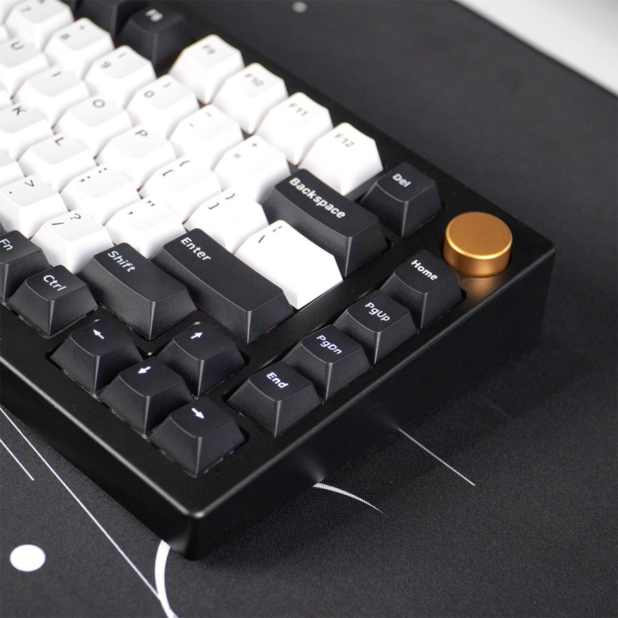 Noir Z2 75% Aluminium Custom Mechanical Gaming Keyboard - Full Build