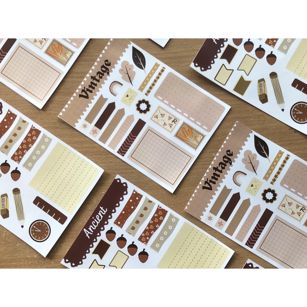 

Sticker Journal Kit | Stiker Jurnal Kit Photobook Brown